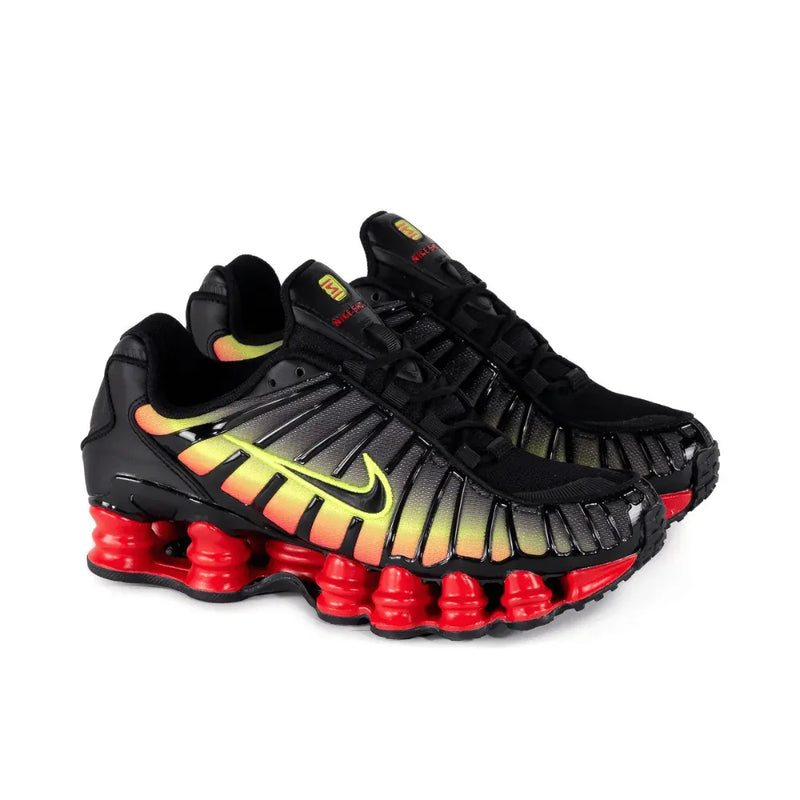Nike Shox TL Black Volt Fire Red