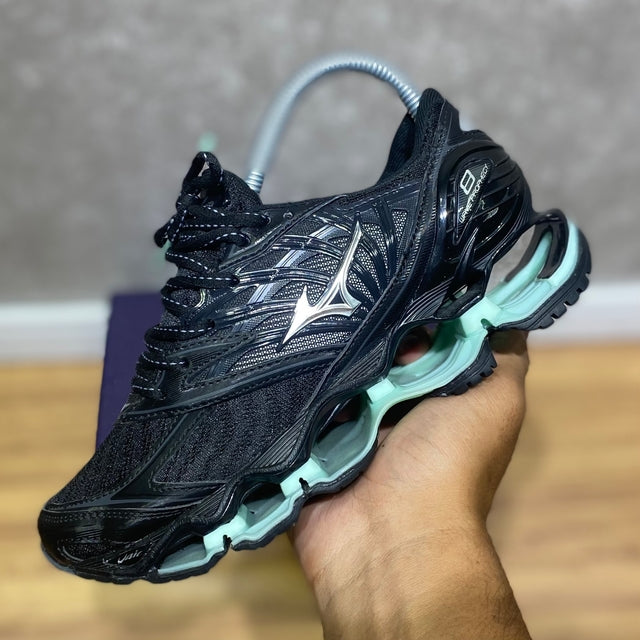 MIZUNO PROPHECY 8 - PRETO/VERDE AGUA)